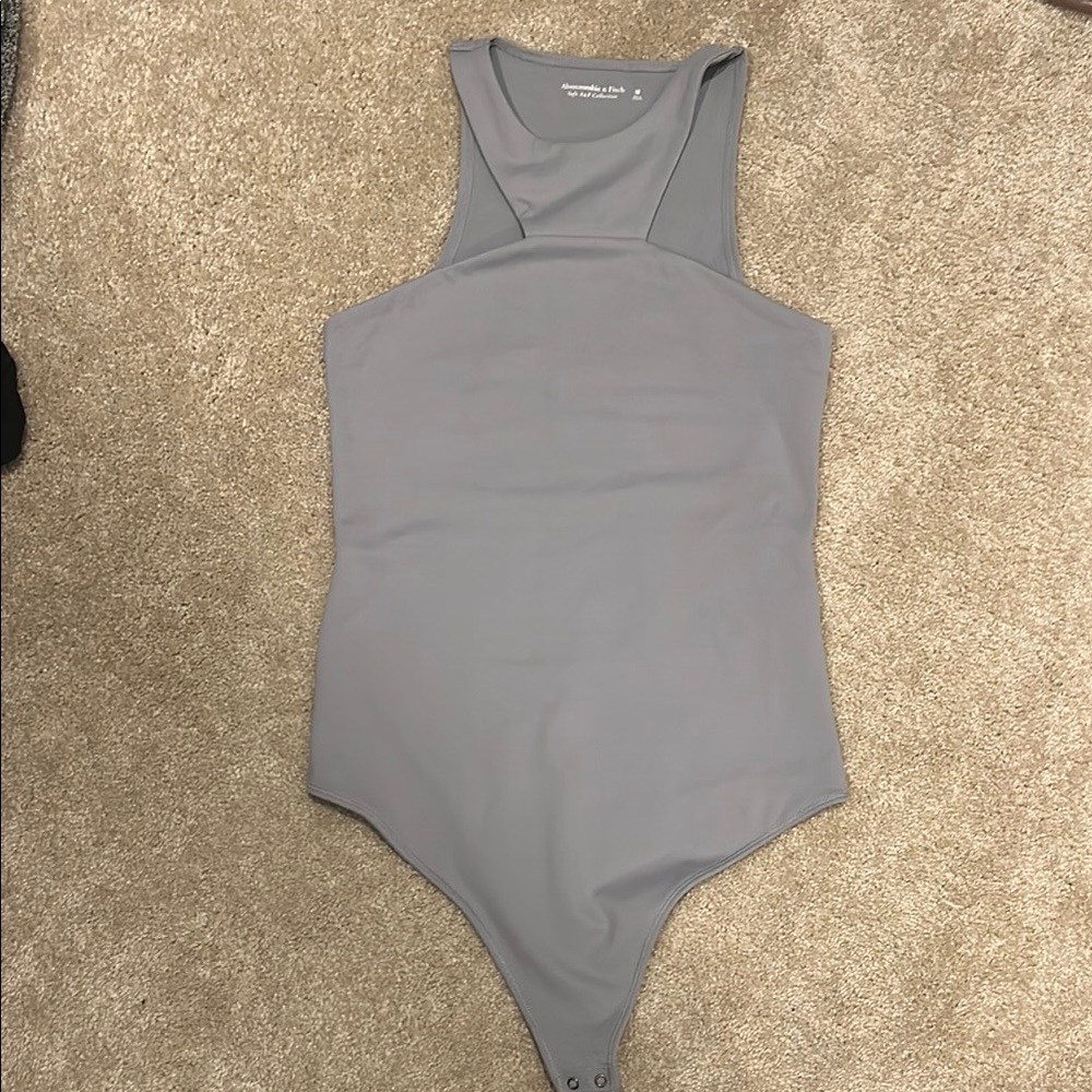 Abercrombie and fitch Gray Sleeveless Bodysuit